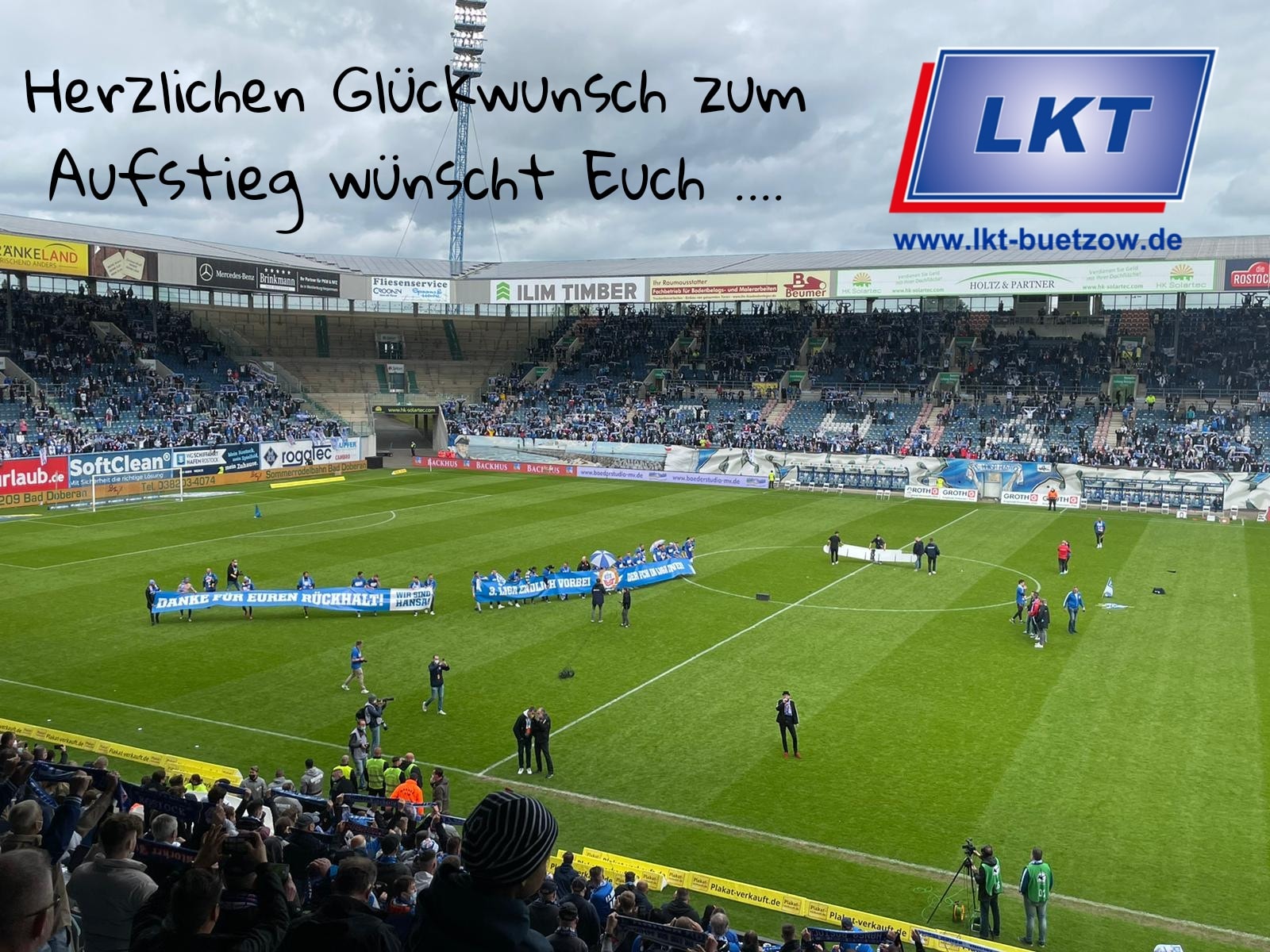 Aufstieg F C Hansa Rostock Lkt Luftungs Und Klimatechnik Gmbh